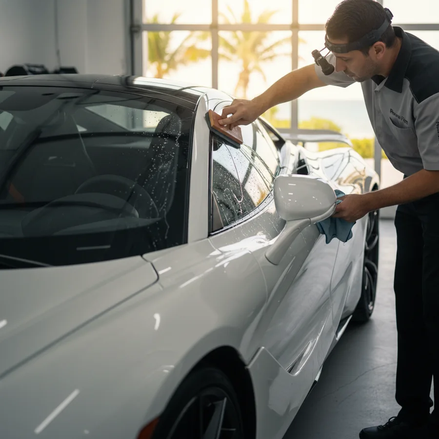 Polarizado automotriz cerámico — reducción de calor solar y protección UV al 99%